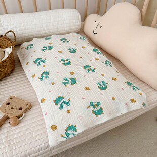 新生婴儿纱布拍嗝巾长款宝宝洗脸洗澡毛巾全棉a类盖肚子