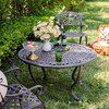 户外庭院铁艺桌椅复古欧式花园露天园艺装饰休闲咖啡桌椅别墅造景