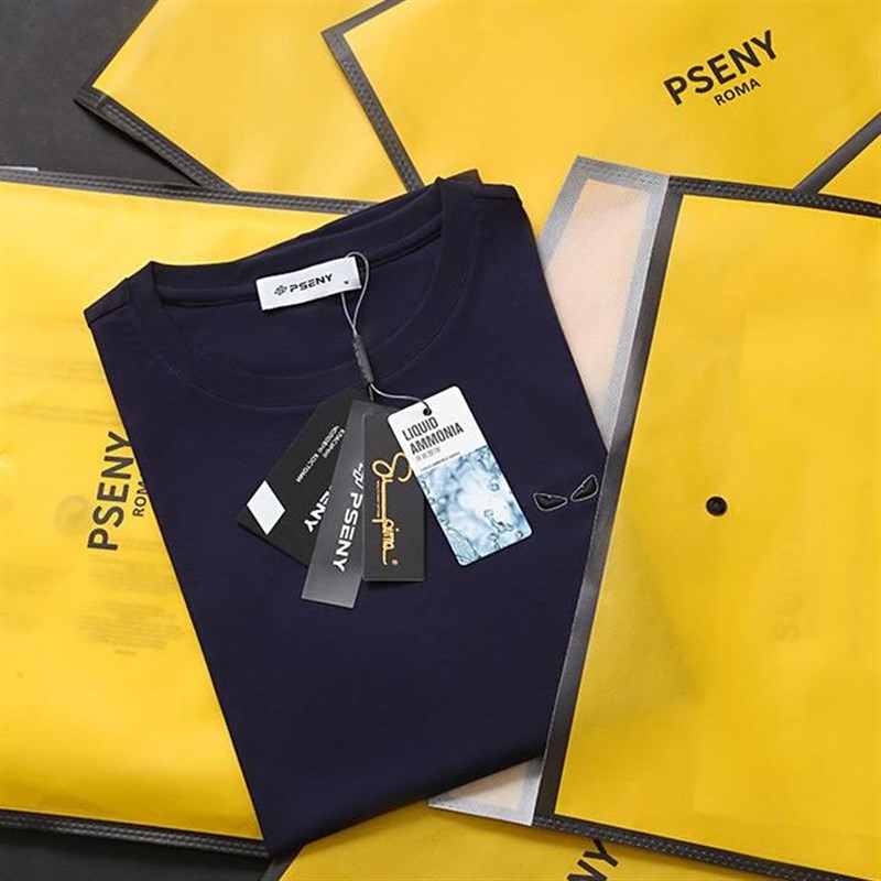 恶魔眼~意式轻奢体感液氨丝光男女情侣圆领弹力透气短袖T恤打底衫