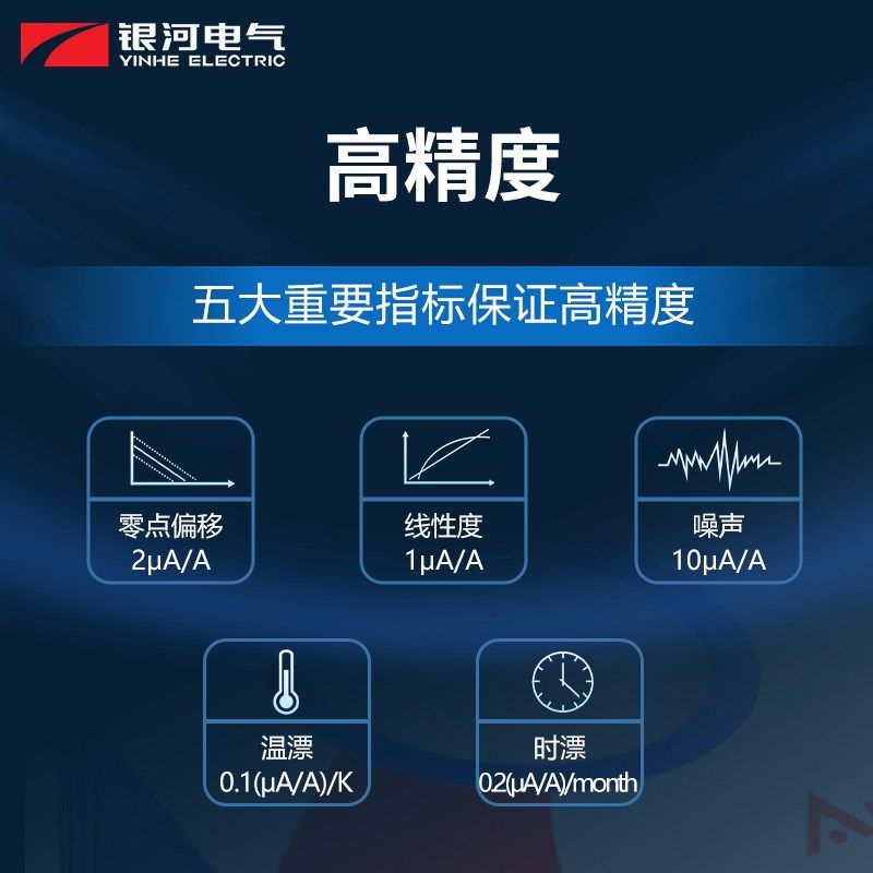 零磁通高精度交/直流电流传感器1mA~25kA多孔径新能源汽车充电桩