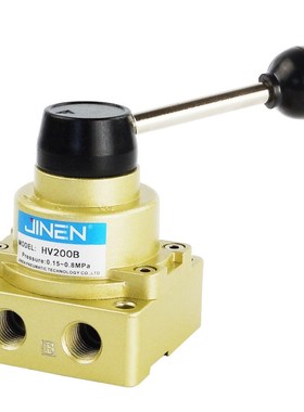 手转阀HV-02/03/04 HV200B/D三位四通手扳阀气动控制元件