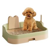 狗狗厕所中小型犬专用尿盆防踩屎不锈钢小狗厕所兔子厕所宠物厕所