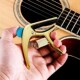 Guitto巧乐匠左轮变调夹民谣吉他尤克里里乐器配件金属拨片变音夹