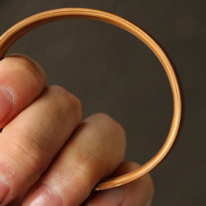 竹制手镯纯手工精工镜面打磨几十年老料文玩把件把玩收藏竹器