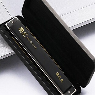 国光口琴24孔国之光波动音复音十二调专业级演奏款初学者表演乐器