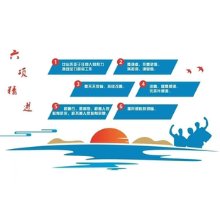 六项精进海报展板六项精进大纲稻盛和夫6项精进墙贴墙纸装饰