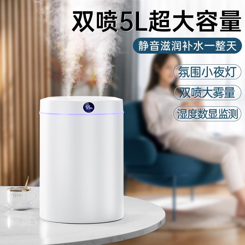 5L大容量加湿器家用小型静音办公室宿舍迷你小型便携式车载喷雾