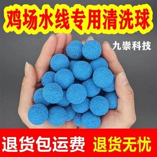 养鸡场水线清理球PVC管清洗橡胶球鸡鸭设备疏通海绵球专用6分管
