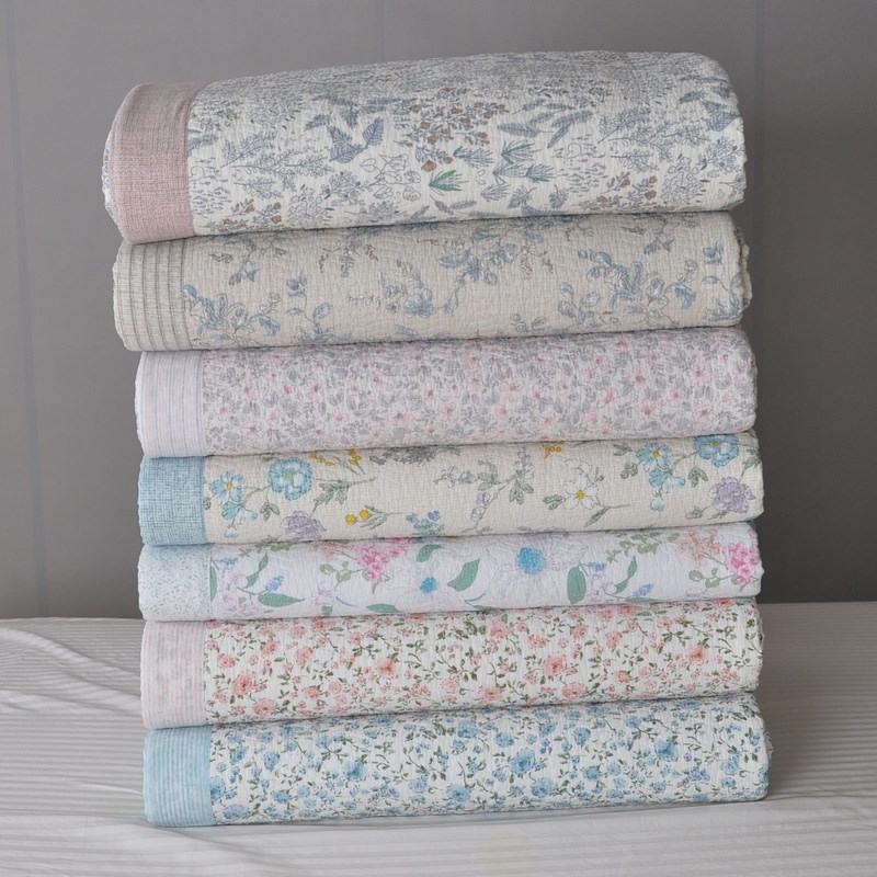 新款绗缝水洗韩式双面斜纹纯棉绗缝水洗床盖床垫榻榻米垫子床单