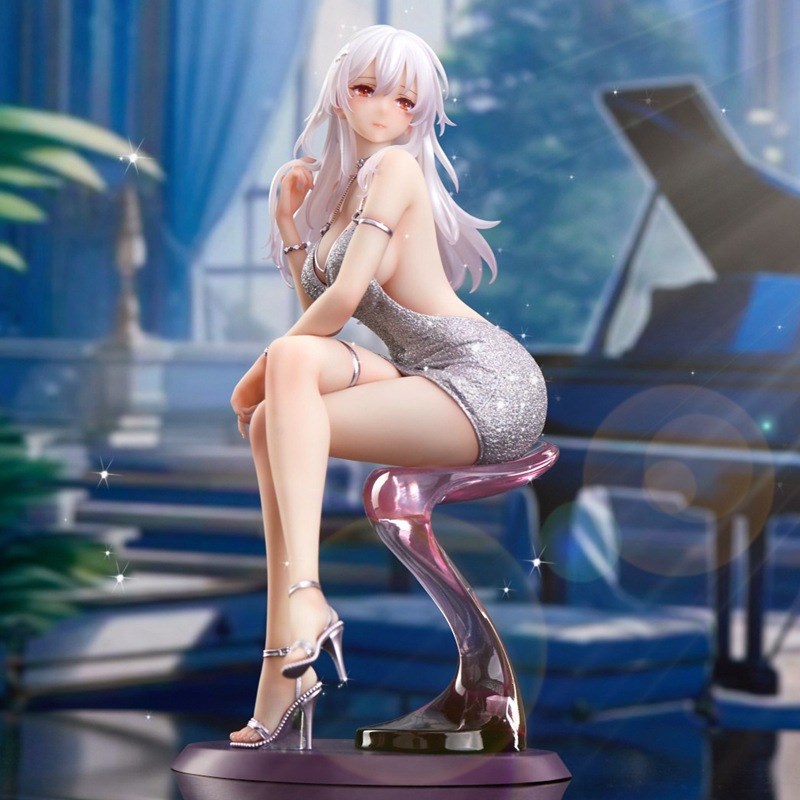 群青少年坐姿赛~琳娜追视眼礼服系列1/6二次元手办模型桌面摆件