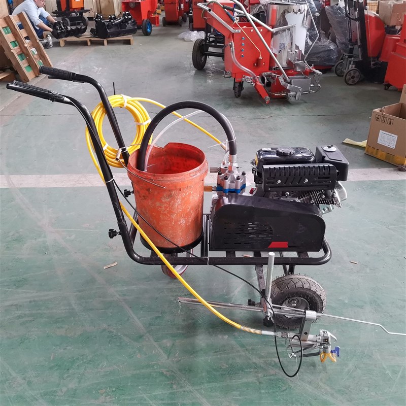 单枪冷喷划线机 小区车位线指示线划线机 马路停车场标线喷涂机