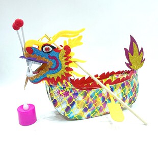 新年春节龙年创意非遗手工龙灯龙舟灯笼铁艺骨架布龙手提道具灯笼