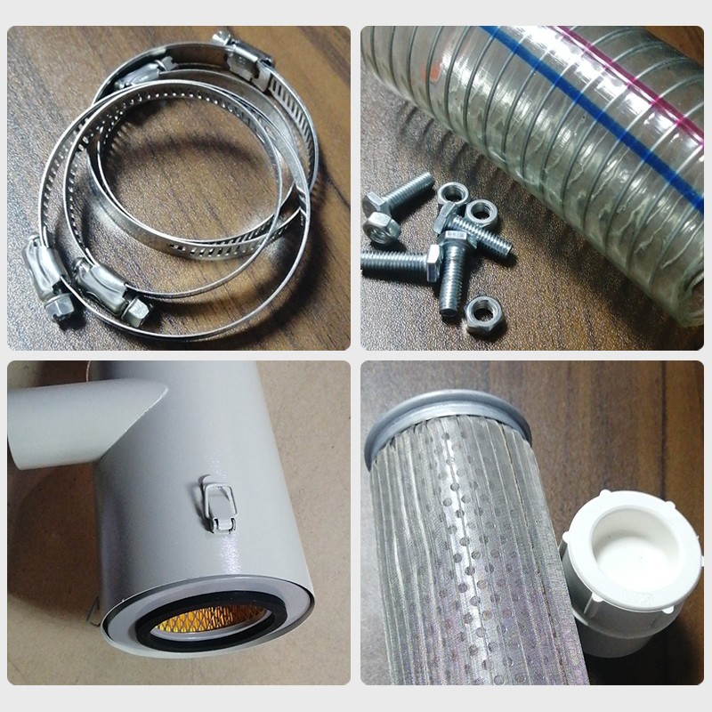 塑料干燥机热风回收器注塑辅机烤桶零配件单双管热风循环回收系统