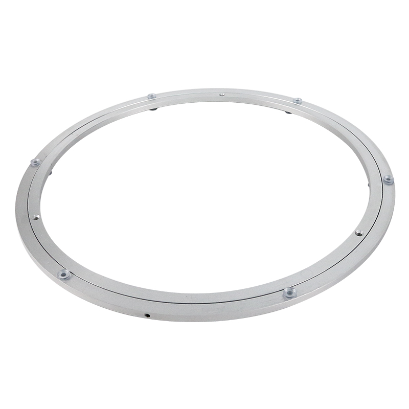 cm餐桌转盘轴承铝合金圆桌木质转动台玻璃桌子轨道旋转底座防滑