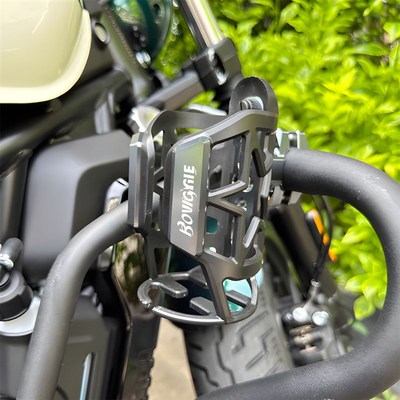 适用奔达灰石250/300 金吉拉450 黑旗500改装保险杠水杯架水壶架