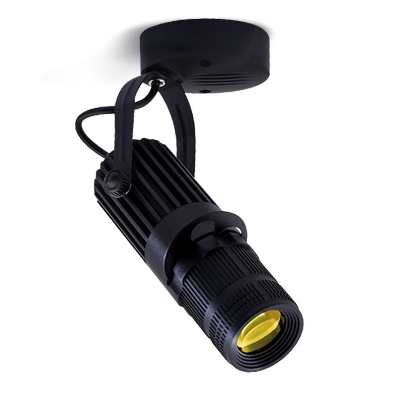 聚光灯led射灯酒吧ktv餐厅舞台变焦可调焦明装吸顶轨道灯W5W7瓦