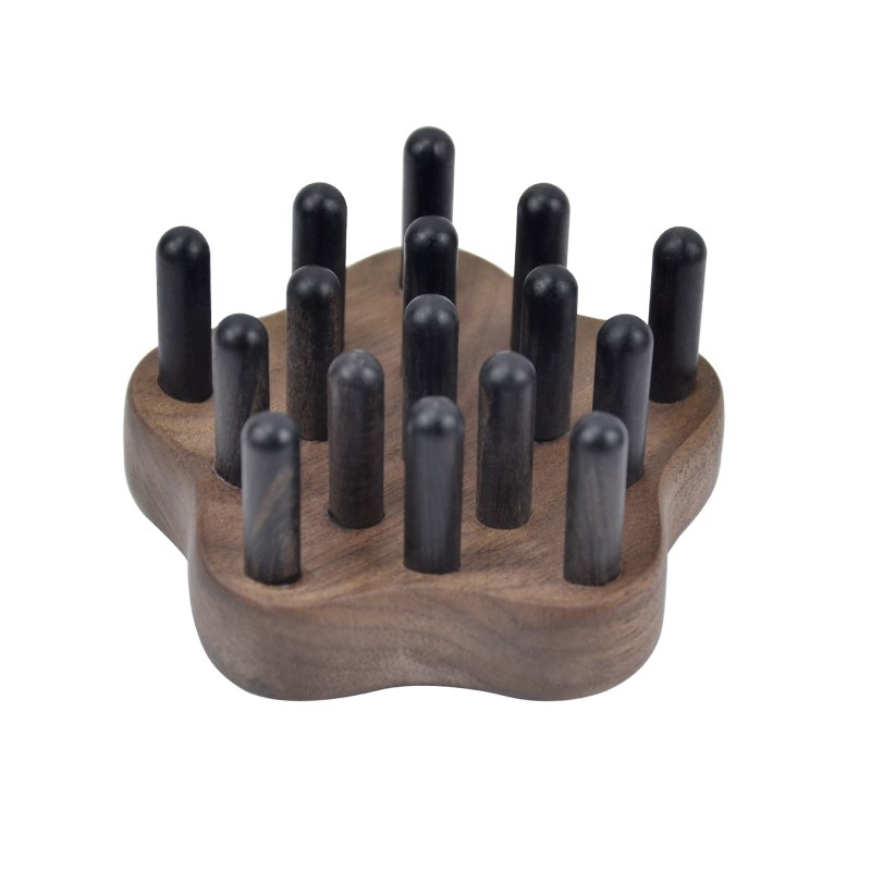 经络按摩梳檀木云朵梳子头皮经络疏通多功能宽齿刮头疗肩颈刮痧