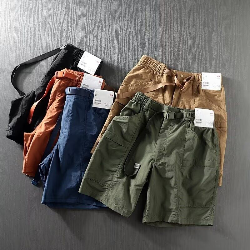 户外运动速干机能工装短裤男夏季冰感男士休闲五分裤外贸男装裤子,男装,短裤,淘宝优惠券,粉丝福利购,淘宝优惠卷