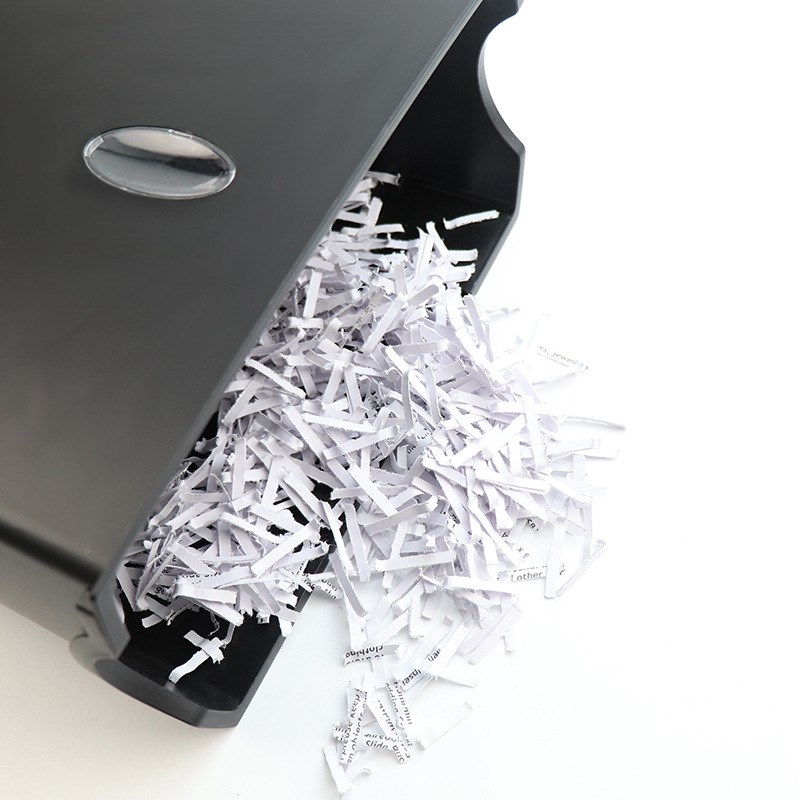 碎紙機 静音保密小型办公家用文件段狀粉碎机 11升垃圾桶碎纸机