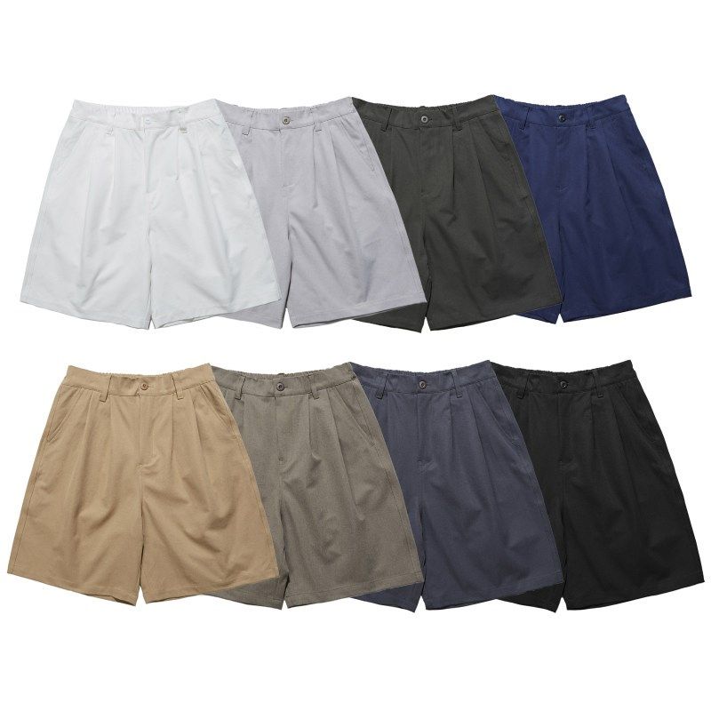 日系复古纯色多色休闲短裤男夏季潮牌百搭透气宽松沙滩运动五分裤,男装,短裤,淘宝优惠券,粉丝福利购,淘宝优惠卷