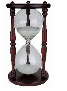 32厘米木质沙漏 创意家居招财摆件 大号木制工艺品60分钟沙漏