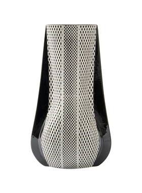 蛇纹菱形花器电视柜旁客厅茶几摆件酒店样板房间软装饰品现代