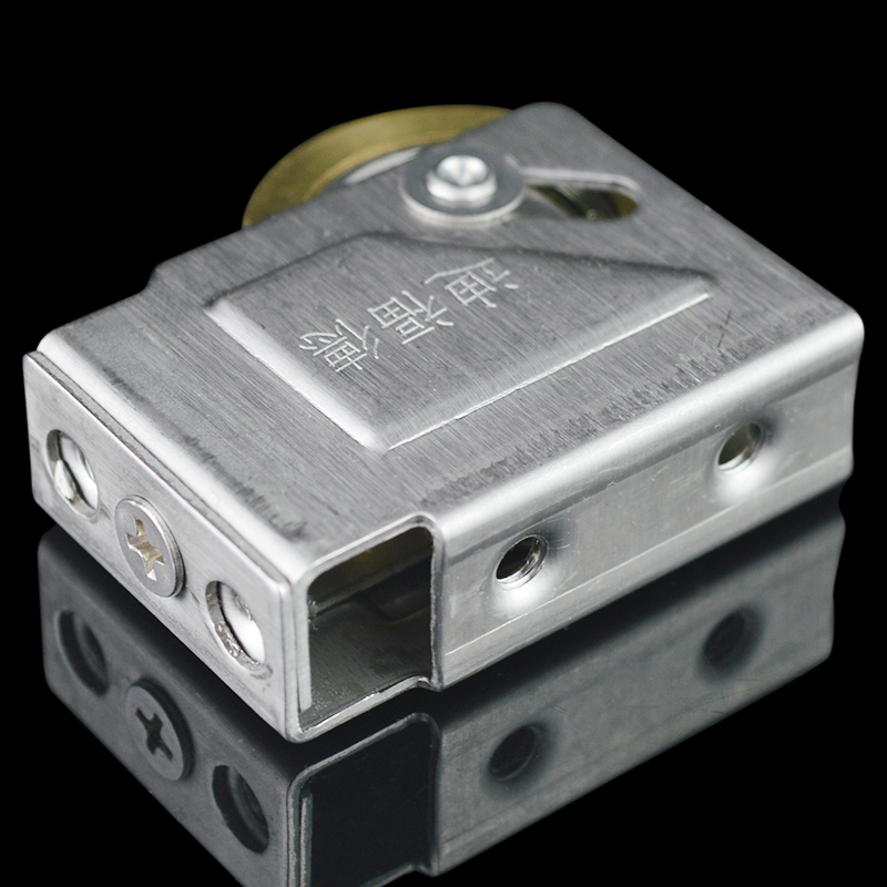 迪福德 76型老式铝合金门窗滑轮不锈钢壳平移推拉窗户滚轮铜轱辘