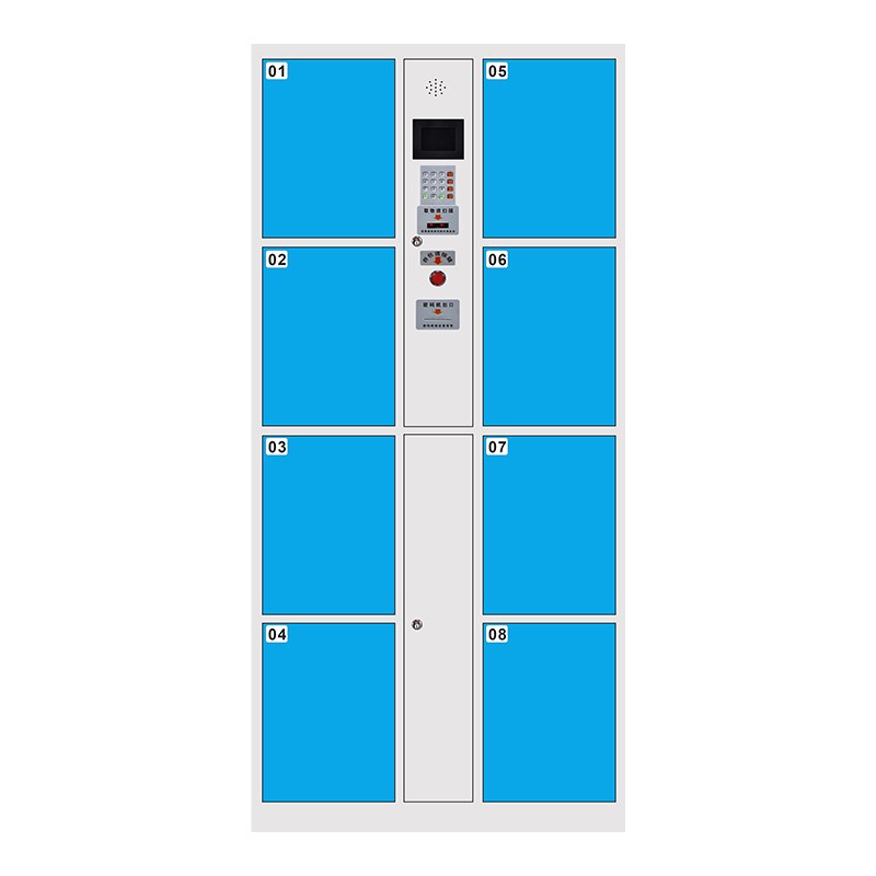 6/8/10门员工智能储物更衣柜条码刷卡指纹人脸识别微信电子寄存柜