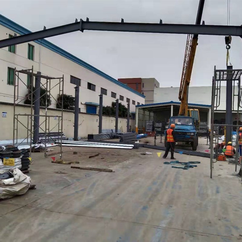 新款夹层耐力板钢板工程结构钢阁楼梯隔层平台搭建厂房钢构