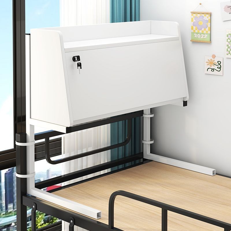宿舍床上电脑桌寝室壁挂式悬空桌大学生上铺桌子床头桌带锁床边桌