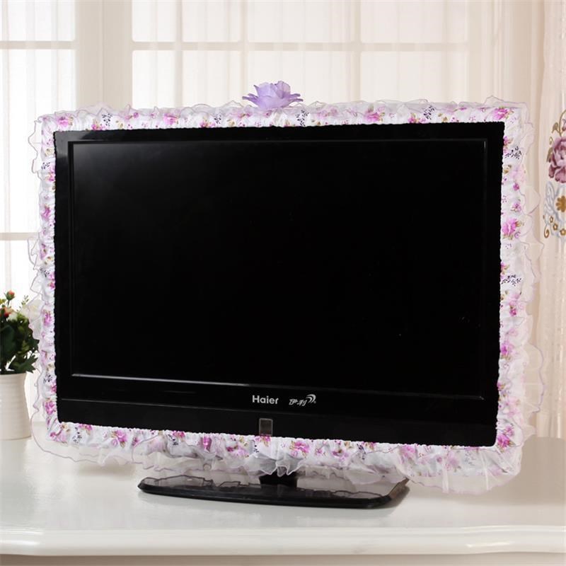 电视装饰花边液晶电视机罩 公主布视罩防尘电视圈套电视装饰花边