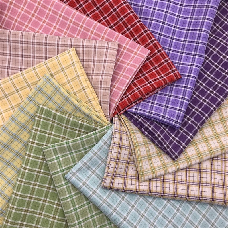 新款 TR弹力格子 春夏时尚男女西装外套童装连衣裙旗袍裙面料