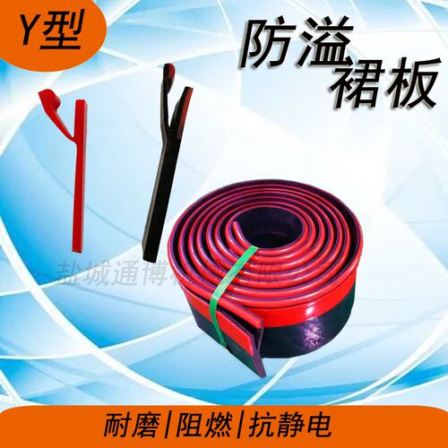 耐磨聚氨酯Y型皮带裙板导料槽夹持器固定裙边