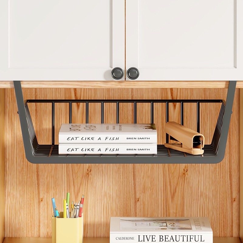 宿舍好物桌下收纳挂篮衣柜分层神器桌面整理架书桌置物架宿舍收纳