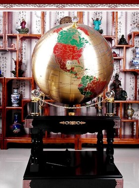 纯铜地球仪落地摆件办o公室客厅装饰摆设学校庆典公司开业乔迁送