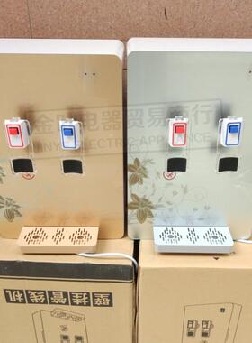 新款壁挂管线机净水器配套双龙头壁挂式管线饮水机防干烧插管机