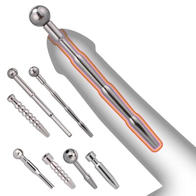 Men Adult Sex Toys Metalw Penis Plug Urethral Cater Penis