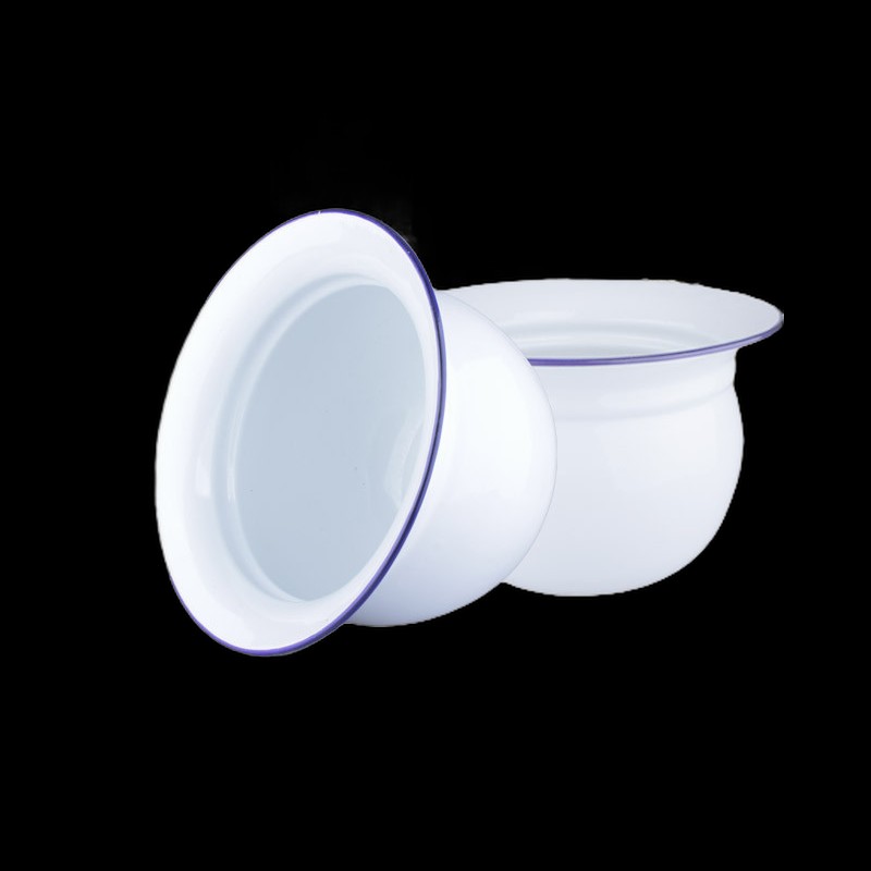 【赠运费险】搪瓷痰盂矮痰桶小孩搪瓷尿盆老人V起夜桶可移动