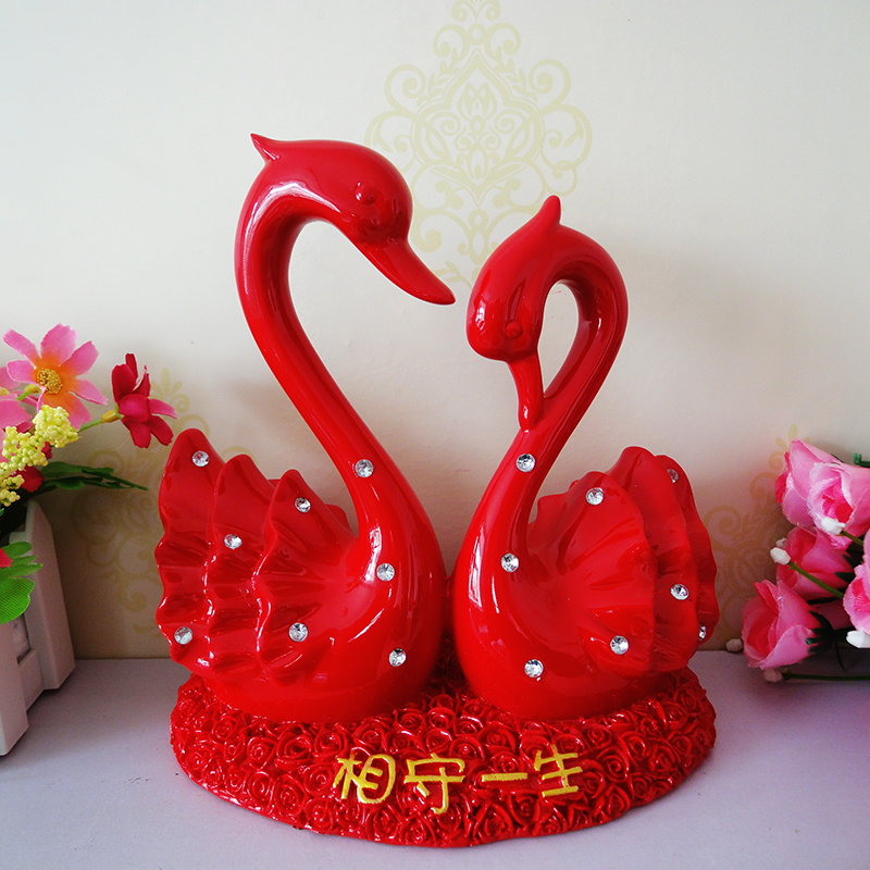 结婚创意礼品客厅玄关卧室装饰摆件现代家居可爱新婚工艺品