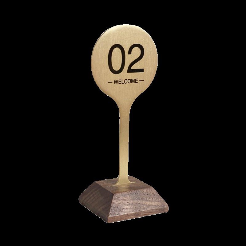 居拙黄铜实木桌号牌台牌台卡酒店扫码点单点餐立牌展示牌定制,文具电教/文化用品/商务用品,桌牌/台牌,淘宝优惠券,粉丝福利购,淘宝优惠卷