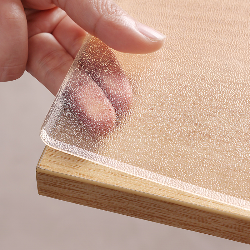 磨砂防水印桌布防水防油免洗防烫软玻璃茶几餐桌垫pc水晶板