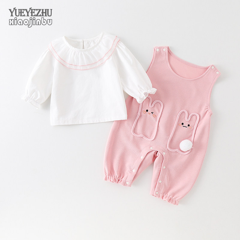 超萌婴儿衣服秋装背带裤套装女宝宝连体衣春秋长袖公主可爱两件套,童装/婴儿装/亲子装,套装,淘宝优惠券,粉丝福利购,淘宝优惠卷