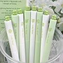 原创小清新幸运四叶草旋转出芯扭扭笔速干顺滑高颜值ins风中性笔