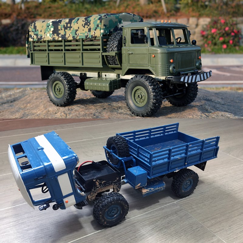 WPL全比例嘎斯遥控军卡苏联GZ越野卡车舵机转向金属齿轮