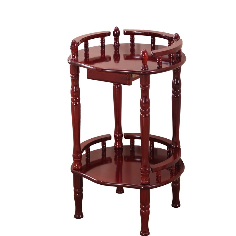 棋牌室茶水架子会所茶几麻将机桌实木茶几茶水架桌沙发边几置物包