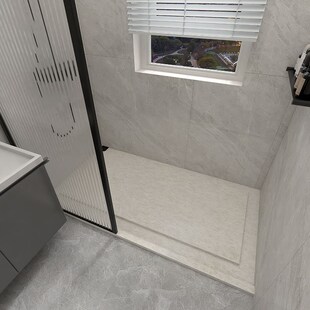 房石浴室下沉式板定制岩板石材大理石防滑石