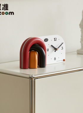 WZ屋准法式奶油风客厅桌面办公家居玄关电视柜座钟装饰品