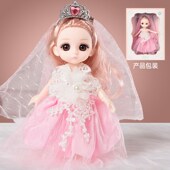 招生礼品厘公洋娃娃礼盒小换装 婚纱关节娃娃