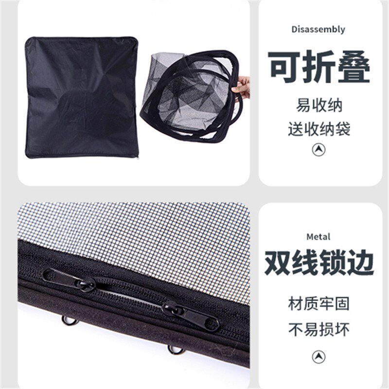 新款国六重汽豪沃M大货车防蚊虫框架纱窗蚊帐窗纱强磁吸