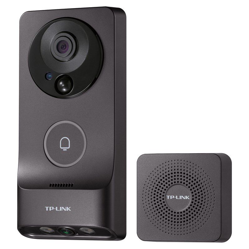 TL-DB55C双摄棕色版 无线双摄可视门铃智能电子猫眼双摄像头家用